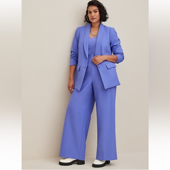 torrid Pants - Pull On Wide Leg Studio Refined Crepe High Rise Pant - Periwinkle 2X - Short NWT